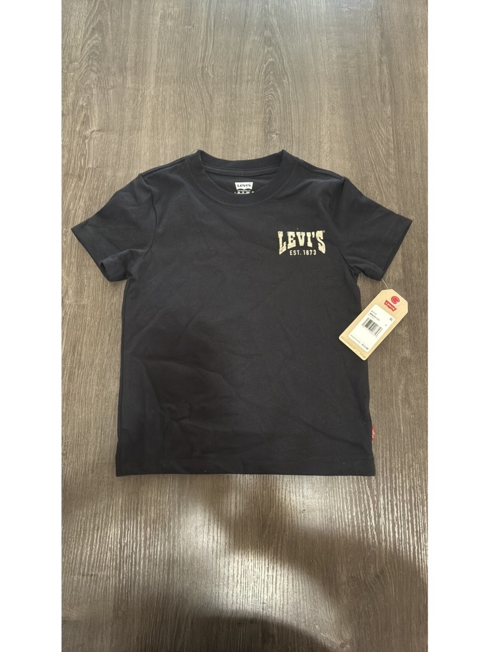 Levi's Boys Jet Black Graphic Logo T-Shirt NWT